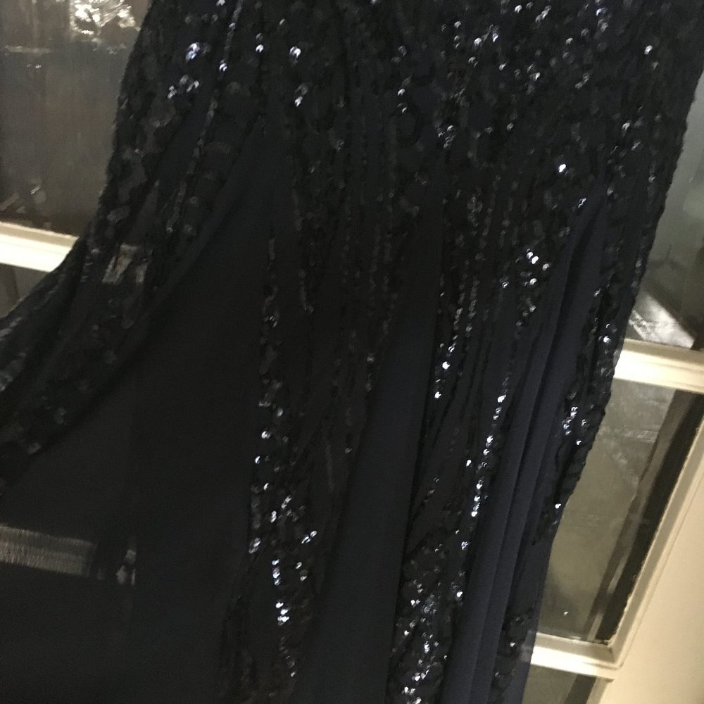 R&M Richards Sequin Godet Mother of the Bride Gown - Picture 10 of 13